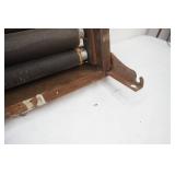 Vintage Pull Down Wooden Cassette Map Rack (9 Charts)