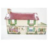 Vintage Marx tin lithograph dollhouse. 1950s (w/accessories)