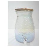 Better Homes & Gardens Hammered Luster Glass Beverage Dispenser. 2-Gallon