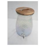 Better Homes & Gardens Hammered Luster Glass Beverage Dispenser. 2-Gallon
