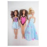 3ct Barbies. 1999, 2006, 2009. Mattel Barbies