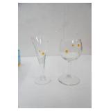Sunflowers & Daisies Cordial Glasses 18ct