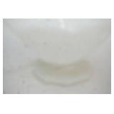 Vintage Anchor Hocking milk glass pedestal fruit bowl 9" diameter by 5.5" tall