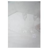 Ceramic Angel Figurines and Lenox Crystal Candlestick Holders