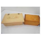 Vintage Wooden Boxes, Vintage Wooden Jewelry Box