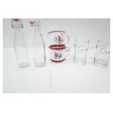 Vintage-Style Glass Soda Bottles (2ct), Enamel Christmas Mugs (2ct), Bride & Groom Glass Mugs (pair)