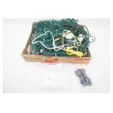 LED Christmas Lights, Regular Christmas Lights, Several Extension Cords, hooks and more