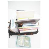 Wicker Coffee Table Basket Full of Books and more