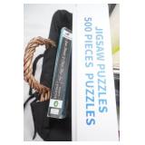 Wicker Coffee Table Basket Full of Books and more