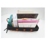 Wicker Coffee Table Basket Full of Books and more