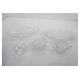 Vintage Anchor Hocking Pieces & EAPG Creamer & Sugar Set