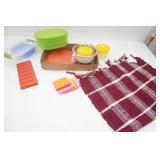 New/Like New Braided Rug, Food Storage Containers & More