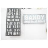 Wooden Decor Box & Popcorn Signs