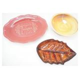 Ceramic Serving Platters & Stoneware Bowl