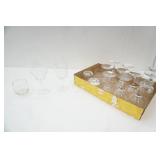 Vintage Etched Stemware & Whisky Glasses