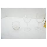 Vintage Etched Stemware & Whisky Glasses