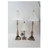 3ct Table Lamp Set