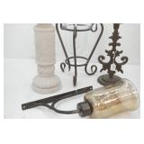 Pillar Candle Holders, Hurricane Candle Holder, Glass Wall Hurricane Sconce