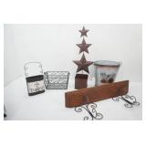 Metal Decor, Basket, Shelf