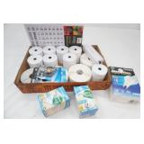 Rolls of Paper, Labels, Light Bulbs and more