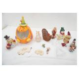 Ceramic Decor, Figurines, Crystal Tree Trinket Dish, Blown Glass Angel