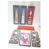 Holiday Decor. Slate Wall Plates