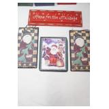 Holiday Decor. Slate Wall Plates