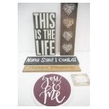 Wooden Wall Decor Lot