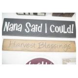 Wooden Wall Decor Lot