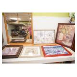 Mirror and Floral Art Prints