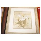 Mirror and Floral Art Prints