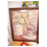 Mirror and Floral Art Prints