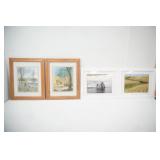 Metallic Art Prints-Geese & Ducks, Framed Photo Prints