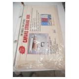 Glass Top Side Table, Large Round Platter, Canvas Storage Box