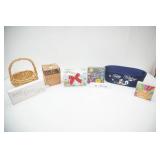 Wicker baskets, Decorative baskets, wooden decor