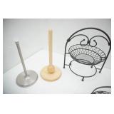 Paper Towel Holders, Metal baskets, metal mug holder (mugs not included) and more