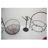 Paper Towel Holders, Metal baskets, metal mug holder (mugs not included) and more