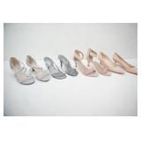 Womens Shoes 4ct: Size 9, 7.5, 7.5, 9, 9.5