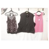 (3ct) New/Like New Womens Tank Tops & Black Vest