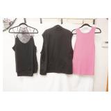 (3ct) New/Like New Womens Tank Tops & Black Vest