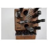 Cutco Knife Set in Wooden Block with Carving Fork - Assorted Knives Included in Collection Cutco Knife Set in Wooden Block with Carving Fork - Assorted Knives Included in Collection