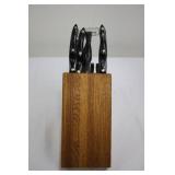 Cutco Knife Set in Wooden Block with Carving Fork - Assorted Knives Included in Collection Cutco Knife Set in Wooden Block with Carving Fork - Assorted Knives Included in Collection