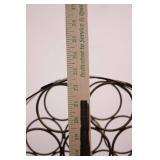 Wine Storage Rack - Wrought Iron Circular Bottle Holder Wine Storage Rack - Wrought Iron Circular Bottle Holder