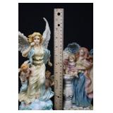 Angel Figurines & Decorative Plate (Lot of 8) Many Sizes Angel Figurines & Decorative Plate (Lot of 8) Many Sizes