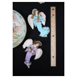 Angel Figurines & Decorative Plate (Lot of 8) Many Sizes Angel Figurines & Decorative Plate (Lot of 8) Many Sizes
