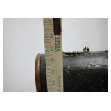 Pair of Antique Wooden Boxes with Floral Lacquer Panels and Brass Hardware Pair of Antique Wooden Boxes with Floral Lacquer Panels and Brass Hardware