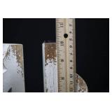 Magnolia Home Book Ends - Set of 2 Whitewash Wood - Vintage Style Shelf Decor 10'Tall Magnolia Home Book Ends - Set of 2 Whitewash Wood - Vintage Style Shelf Decor 10'Tall