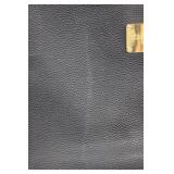 bebe Pebbled Leather Satchel Handbag - Black with Gold Hardware bebe Pebbled Leather Satchel Handbag - Black with Gold Hardware