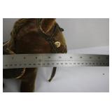 Vintage Brown Plush Horse Toy with Saddle & Bridle 12'L Vintage Brown Plush Horse Toy with Saddle & Bridle 12'L