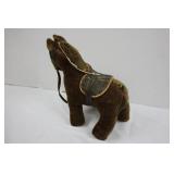 Vintage Brown Plush Horse Toy with Saddle & Bridle 12'L Vintage Brown Plush Horse Toy with Saddle & Bridle 12'L
